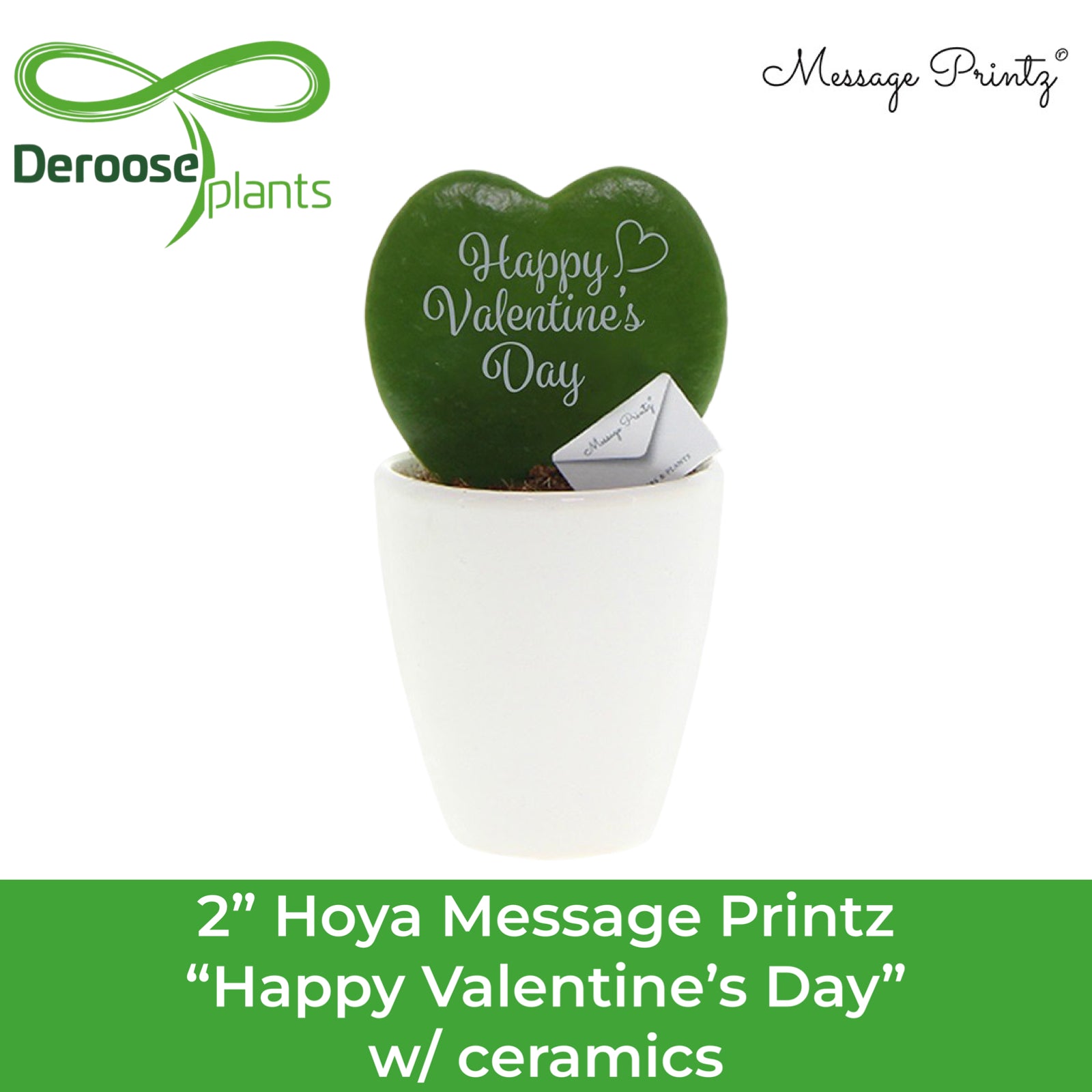2" Message Printz "Happy Valentine's Day"